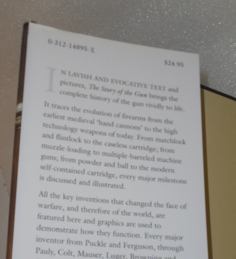 THE STORY OF THE GUN by IAN V. HOGG! BRAND NEW! EXCELLENT! SALE! SHIPS FREE!