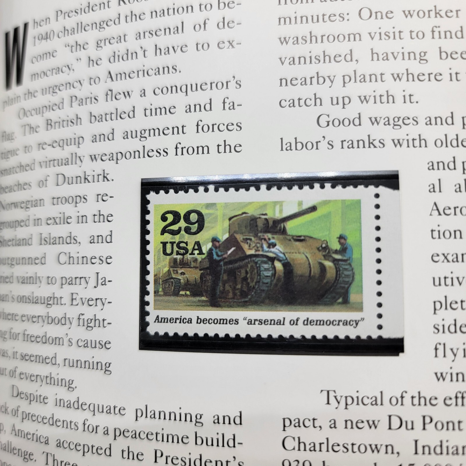 World War II Remembered 1941 Book With Us Postage Stamps 40 Pages