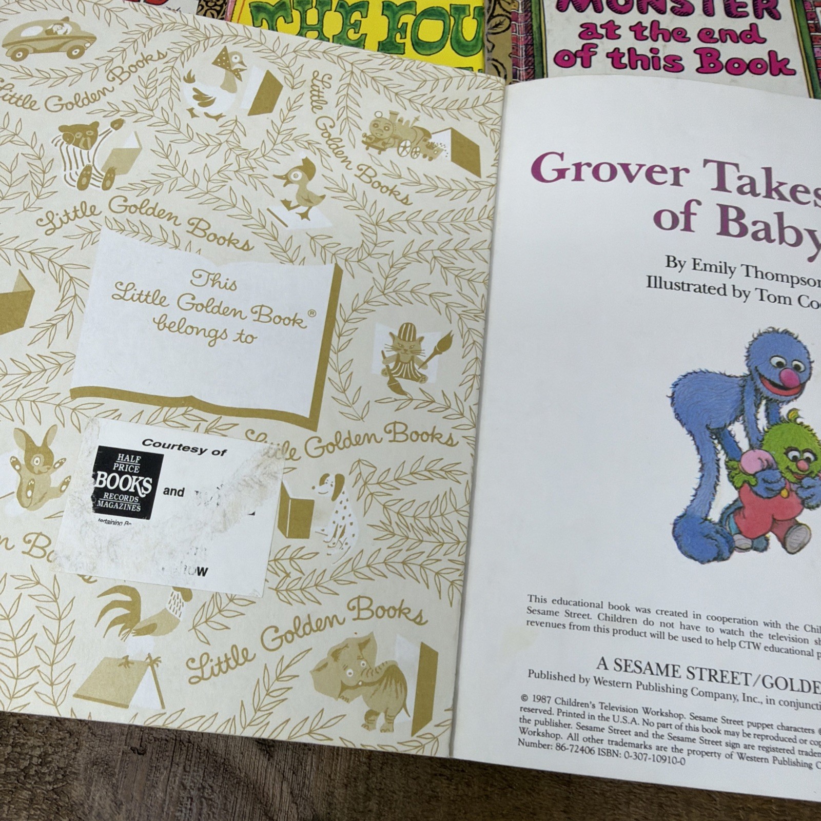 Sesame Street A Little Golden Book Vintage Children’s Books 1970-80s