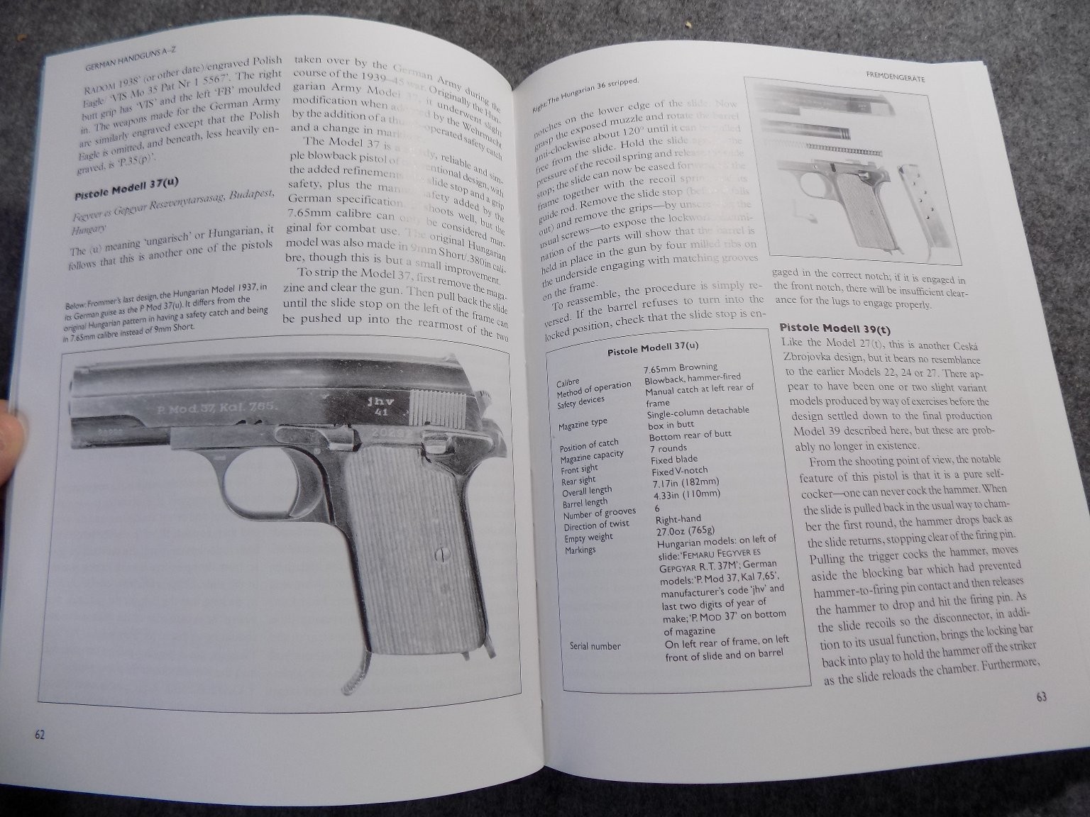 German Handguns Ian V. Hogg 2001 First Edition Military Firearms Reference