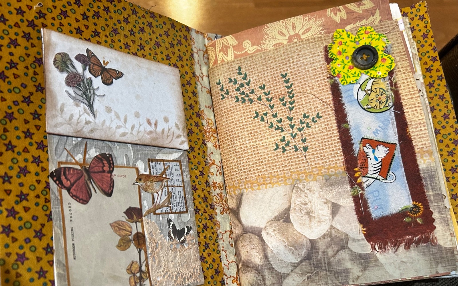 Eclectic Handmade Junk Journal 3 Signatures 144 pages