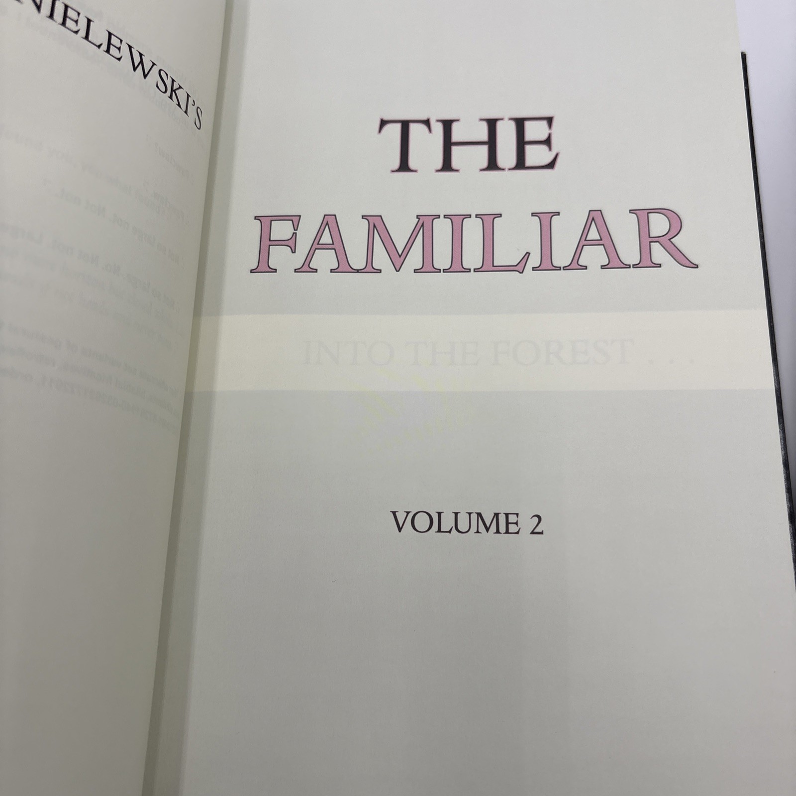 The Familiar Volumes 1-3 Book Lot Mark Z. Danielewski Thriller Suspense