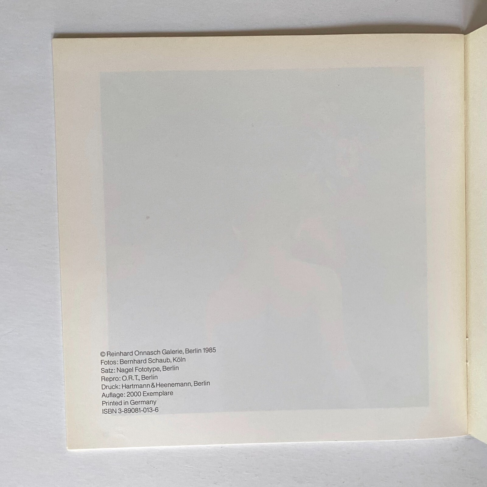 Hans Peter Adamski: Still Life + Sick Children, 1985, Artist Exhibition Catalog