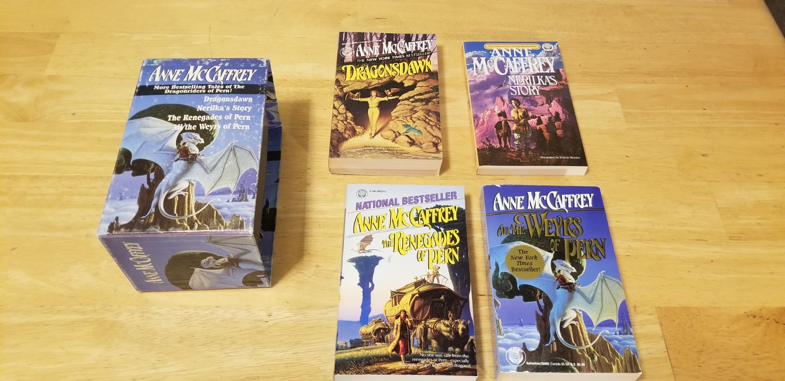 The Dragonriders Of Pern Anne McCaffrey Del Rey 4 Book Set Dragonseye Weyrs PB