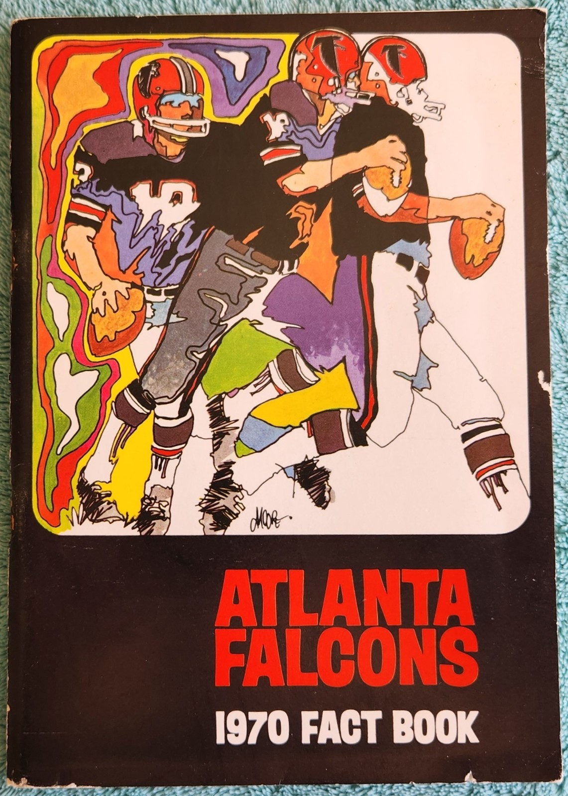 Atlanta Falcons 1970 Fact Book Trade Paperback 104 Pages Tommy Nobis, John Zook