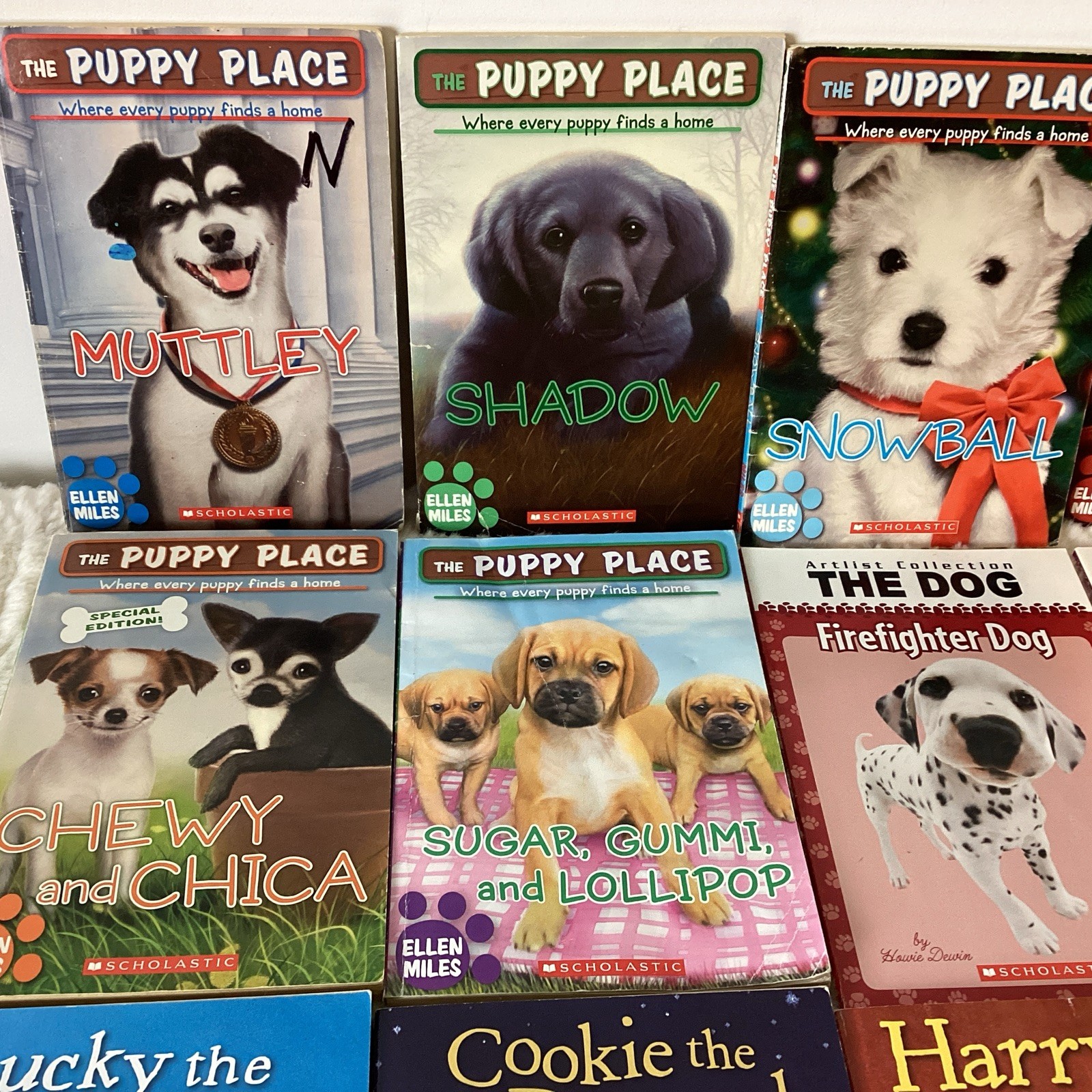 Dog Books Easy Kids Chapter Stories Puppy Place & More Ages 6-9 Lot of 16 + Draw