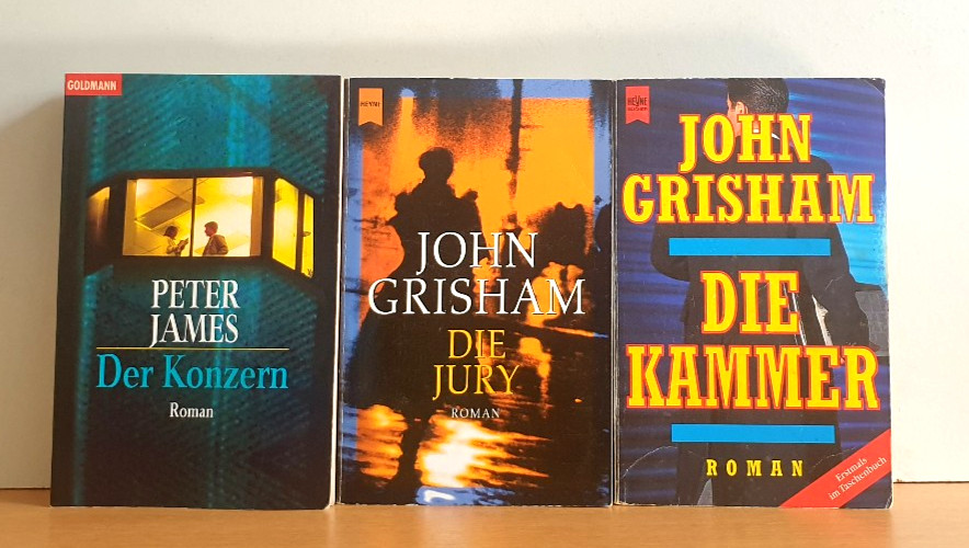 BUCHPAKET+KRIMI+THRILLER+7 BÜCHER+TOM TOPOR+PETER JAMES+TB+BUNDLE