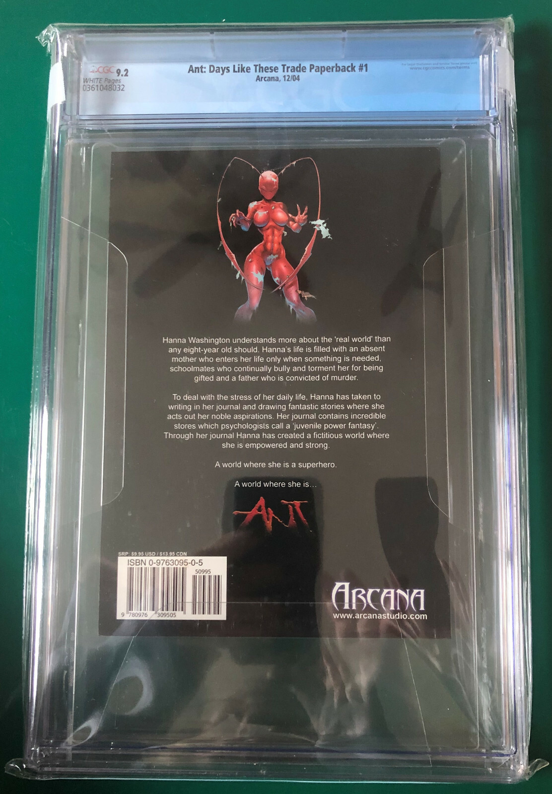 Ant: Days Like These Trade Paperback #1( 12/2004) – graded 9.2 by CGC- Arcana