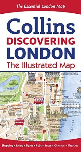 Discovering London Illustrated Map by Collins Maps Sheet map, folded Book The