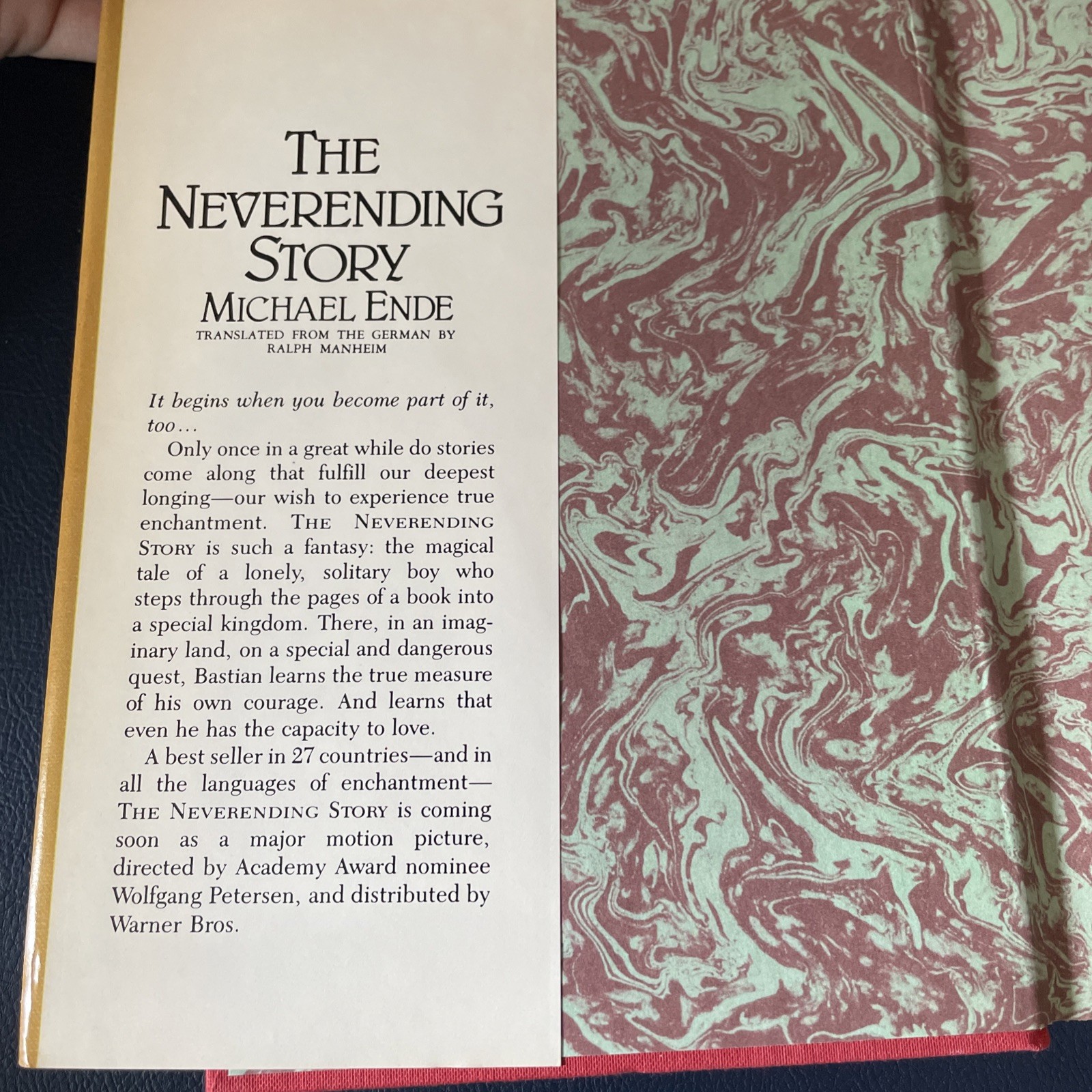 The Neverending Story Michael Ende 1983 HC 1st Illustrated Worn DJ Clean Interio