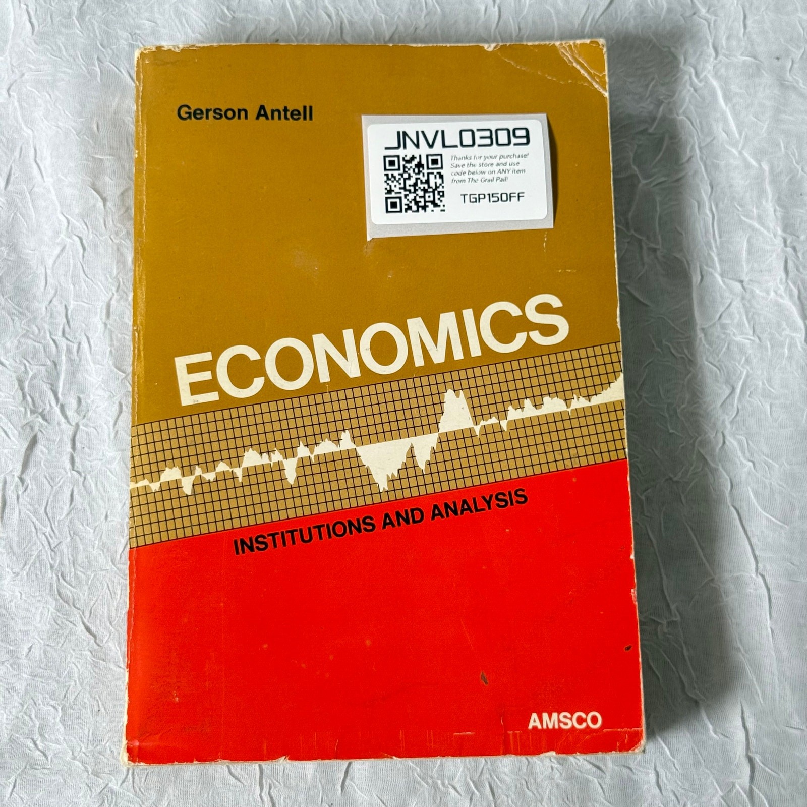 Economics Institutions and Analysis Gerson Antell 1974 AMSCO Textbook Vintage
