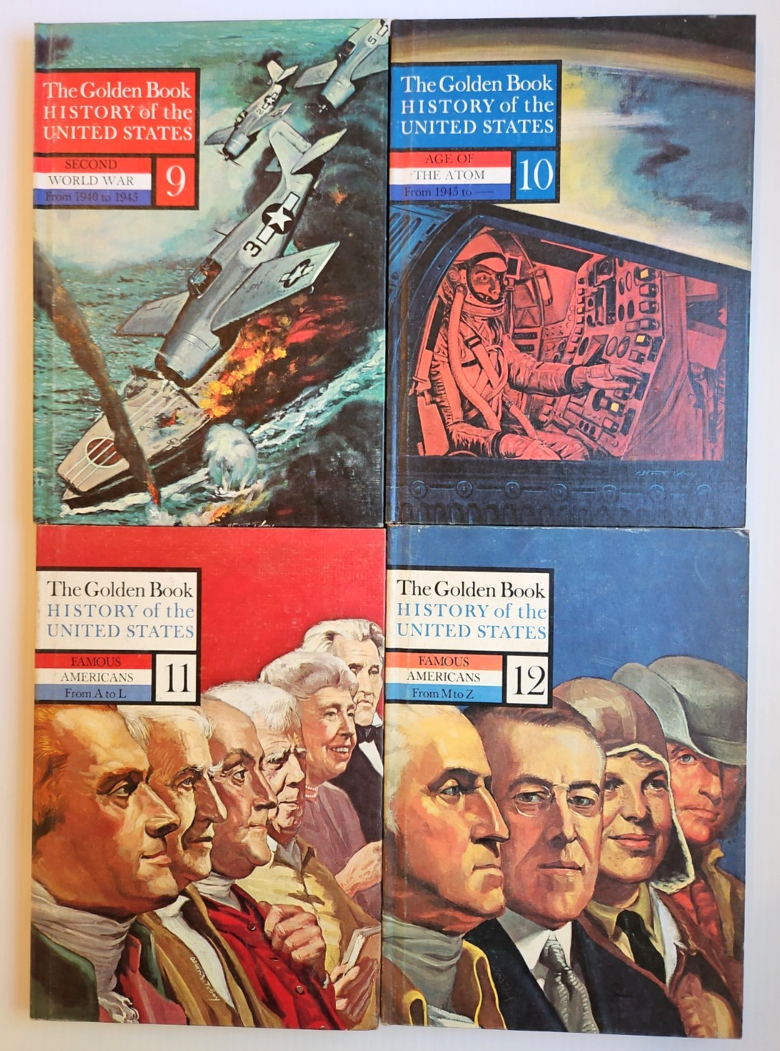 The Golden Book History Of The United States Complete Vol 1-12 1963 Hardcover