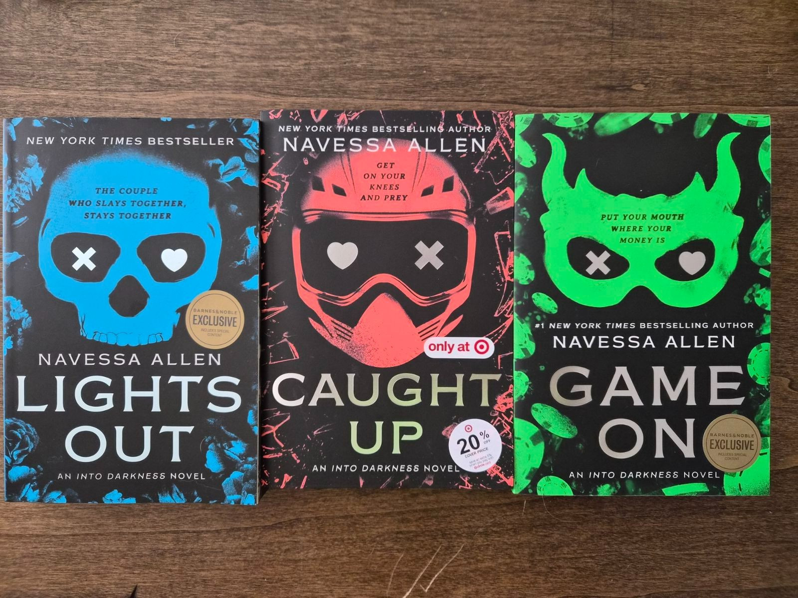 Into Darkness 3 by Navessa Allen: Lights Out, Caught Up , Game On Sprayed Edge