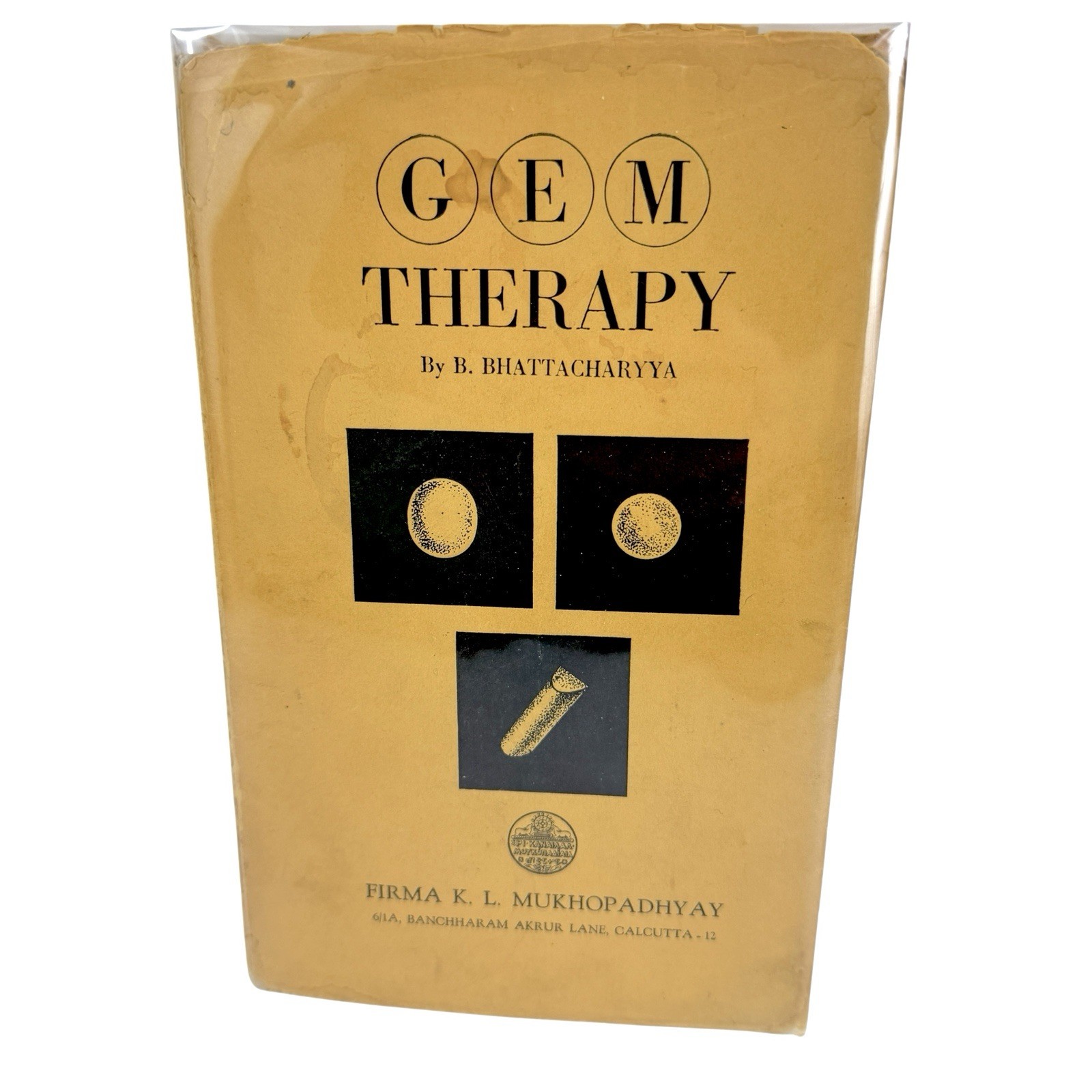 GEM THERAPY: B. Bhattacharyya 1958 – Vintage Ayurveda Medicine Book RARE