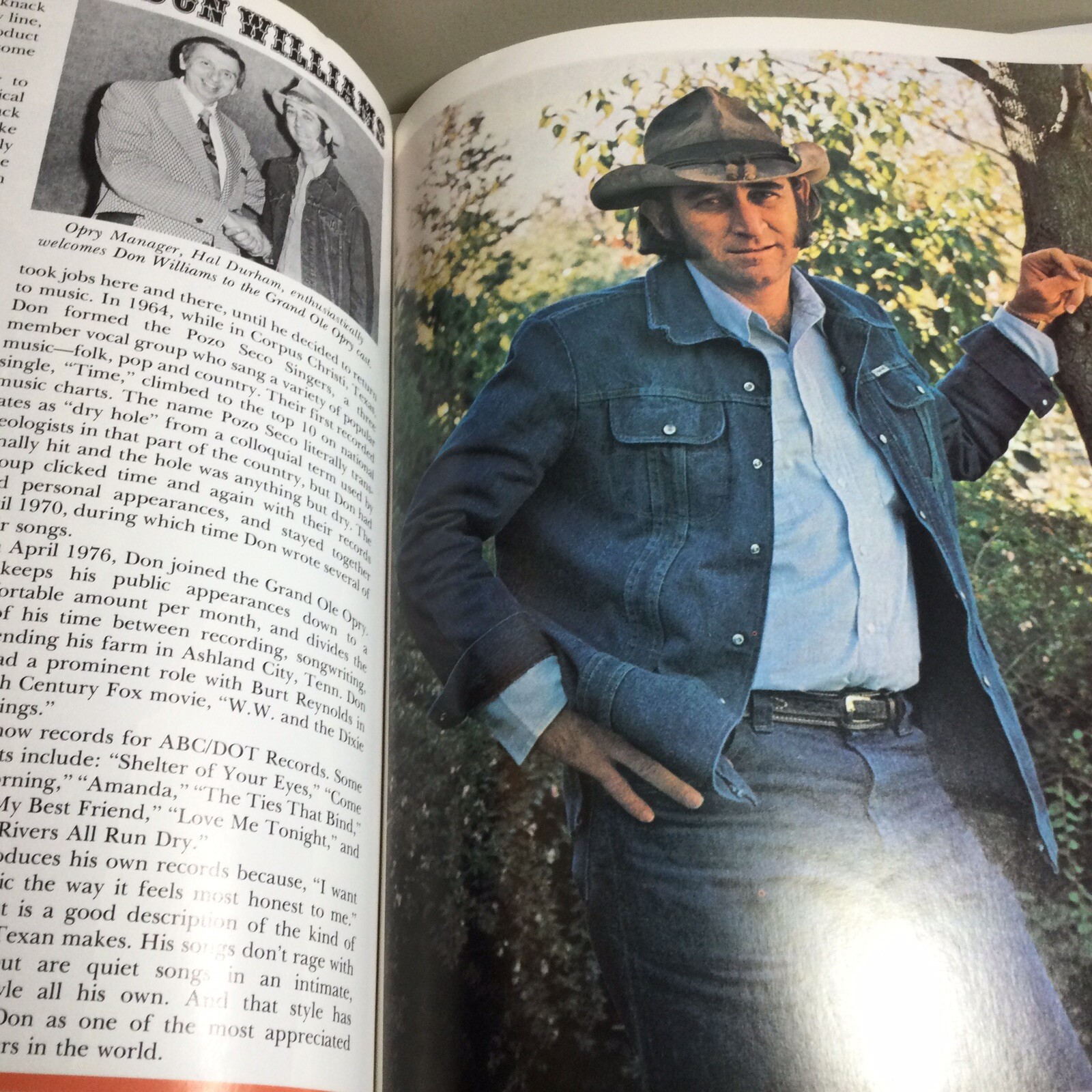 Grand Ole Opry WSM Picture-History Book 50th Anniversary Issue 1976 156 pages