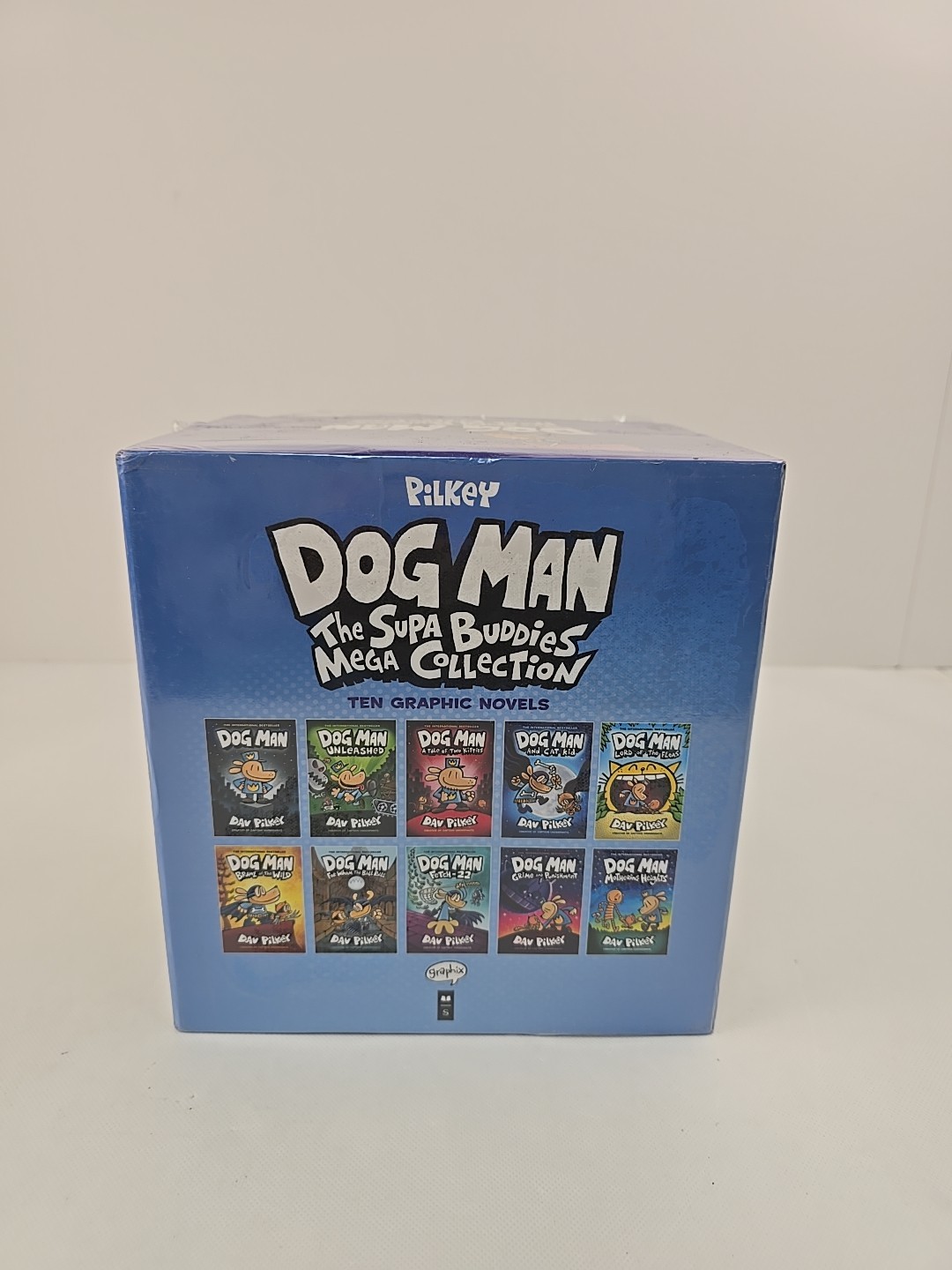 Graphix Dog Man Supa Buddies Mega Collection Boxed Set, First 10 Books,