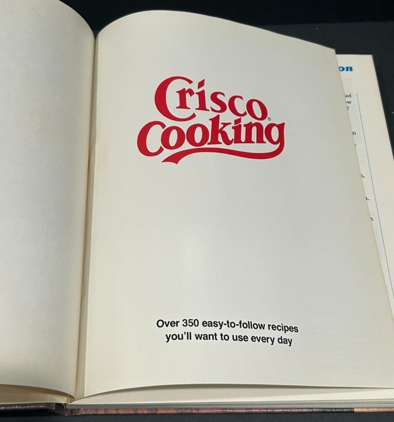 Vtg Crisco Cooking Cookbook 1982 Hardcover Over 350 Easy To Follow Recipes