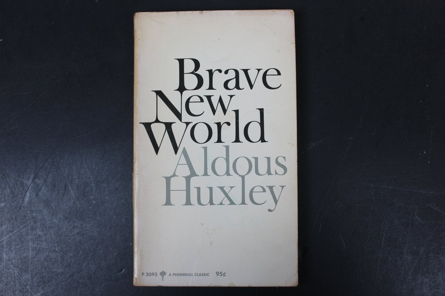 Brave New World Aldous Huxley 1969 Perennial Classic Dystopian Novel Harper Row