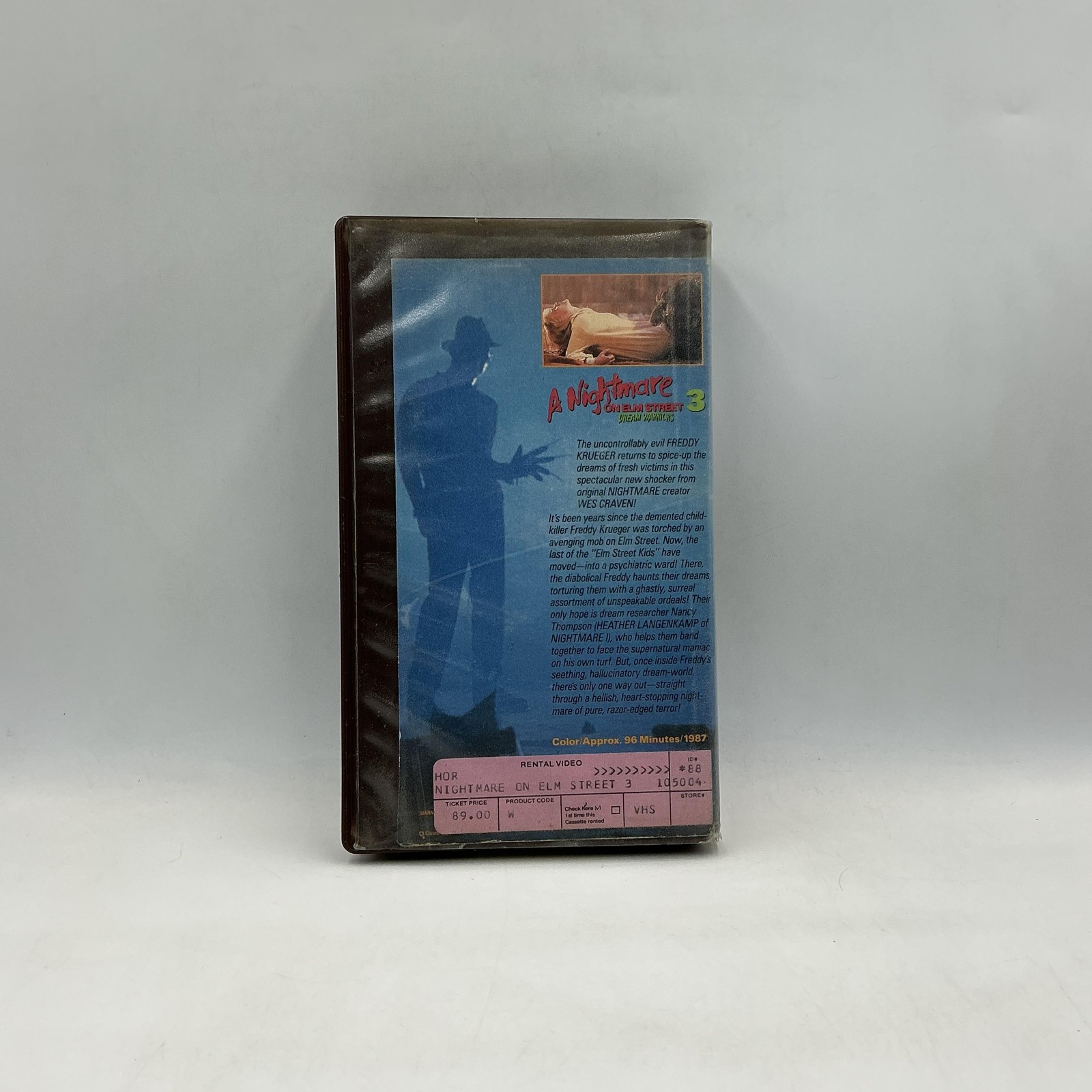 Vintage Nightmare On Elm Street 3 Dream Warriors Lionsgate Brown VHS 1987 USA