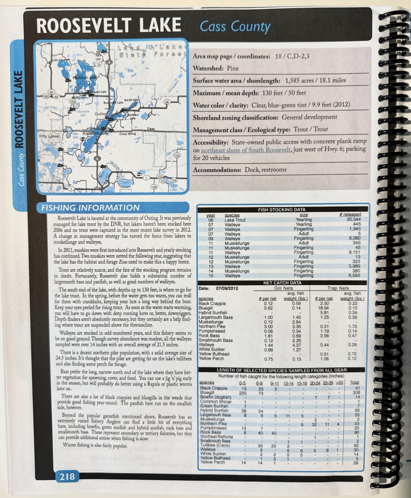 Minnesota Leech Lake Area And Park Rapids Fishing Maps Guidebook