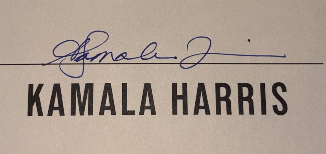KAMALA HARRIS SIGNED AUTOGRAPHED 107 DAYS HC BOOK 1ST ED. 1ST PRINT SHIPS ASAP