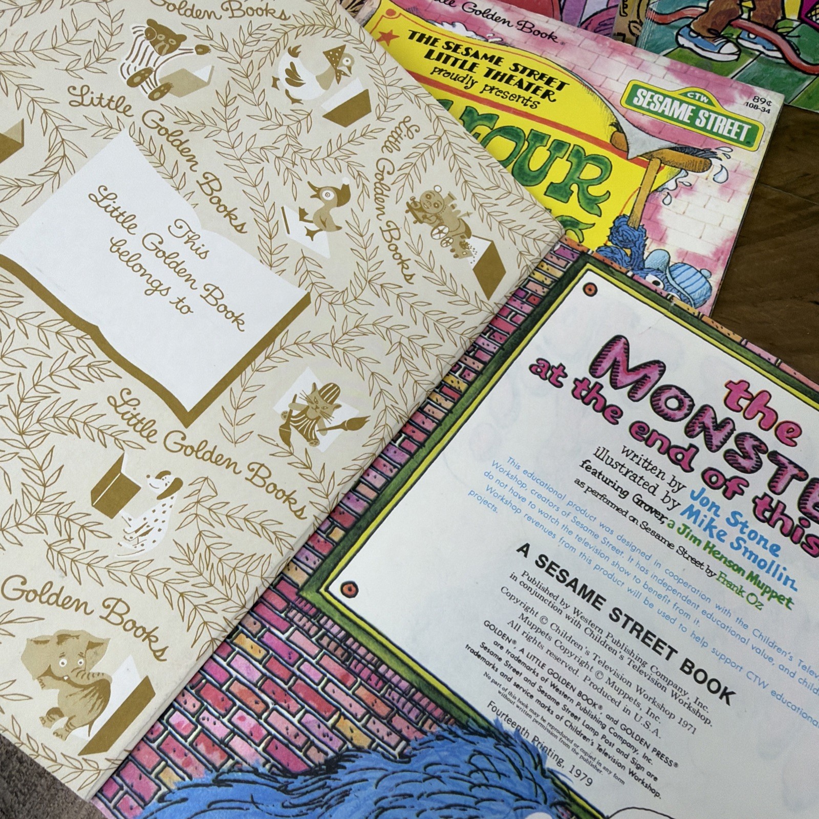 Sesame Street A Little Golden Book Vintage Children’s Books 1970-80s