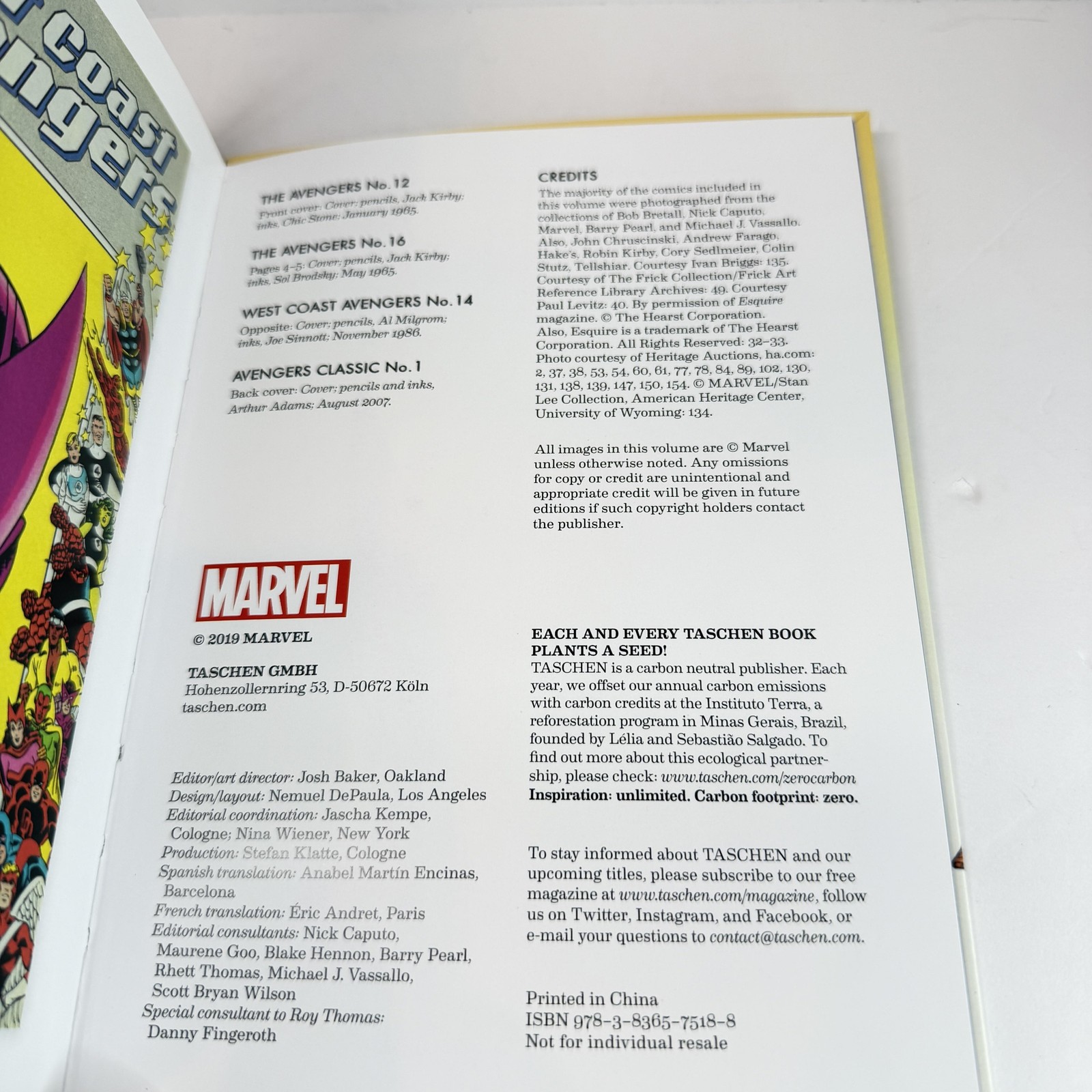 The Little Book Of The Avengers Roy Thomas Marvel Taschen Hardcover Comic Art