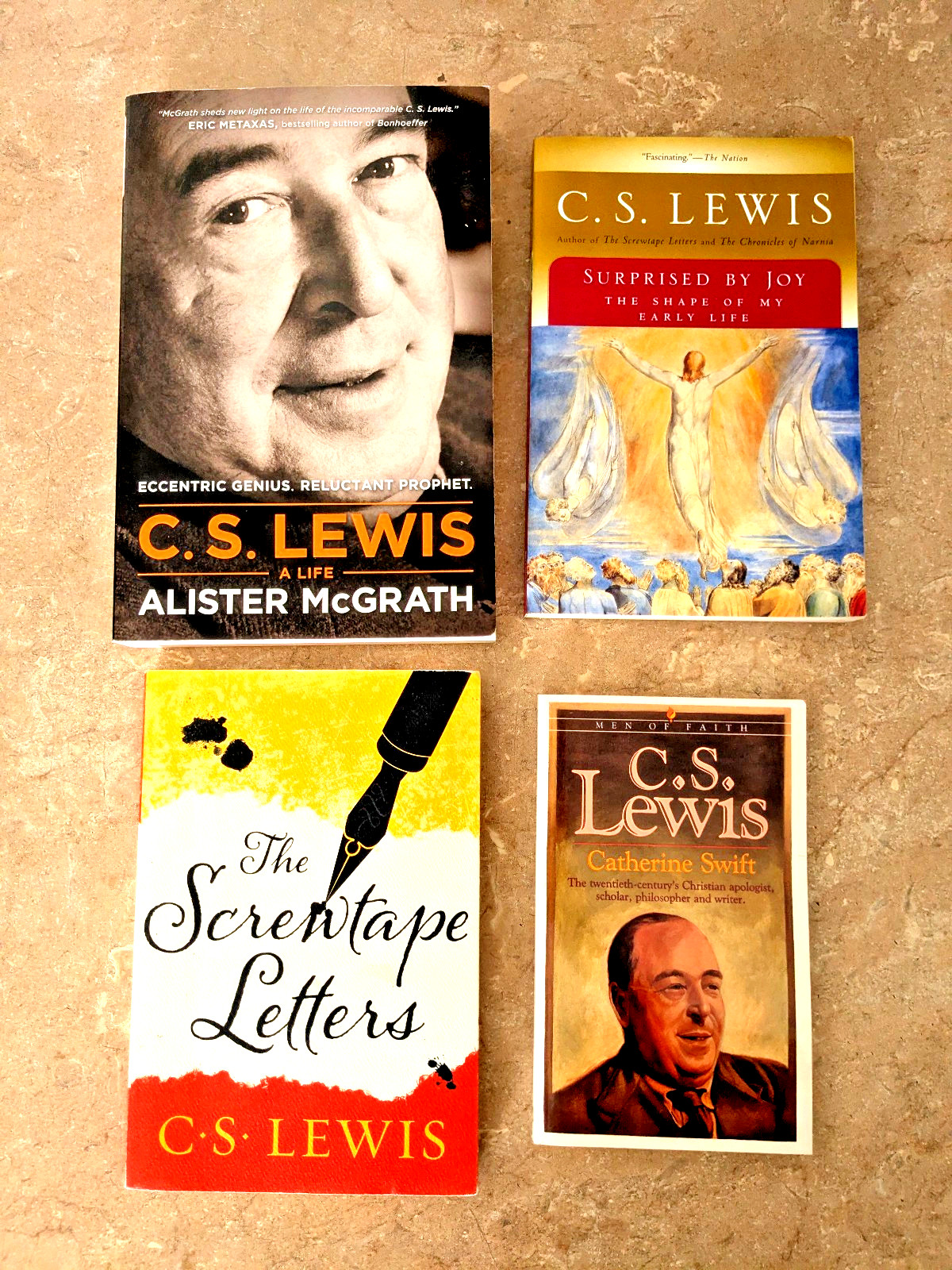 C.S. Lewis Book Lot of 4 Titles – FAST SHIPPING