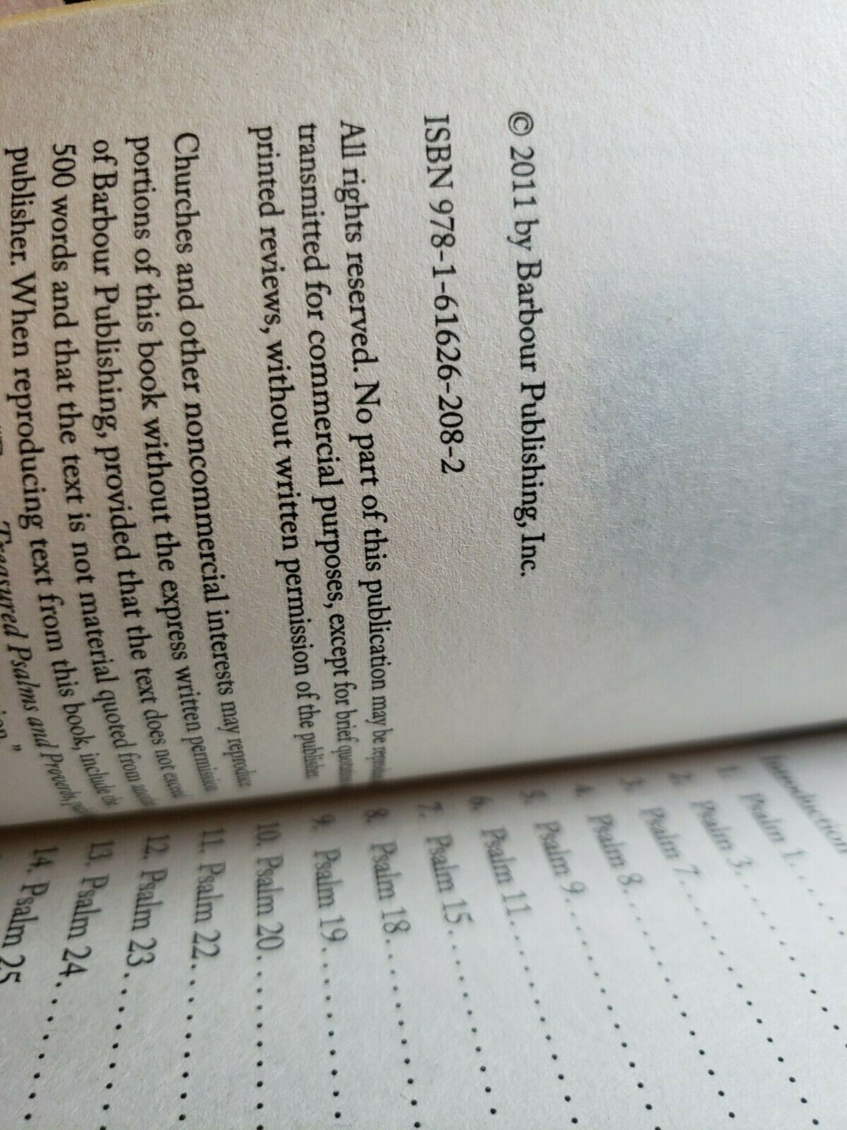 Value Bks.: Treasured Psalms and Proverbs (2011, Trade Paperback)