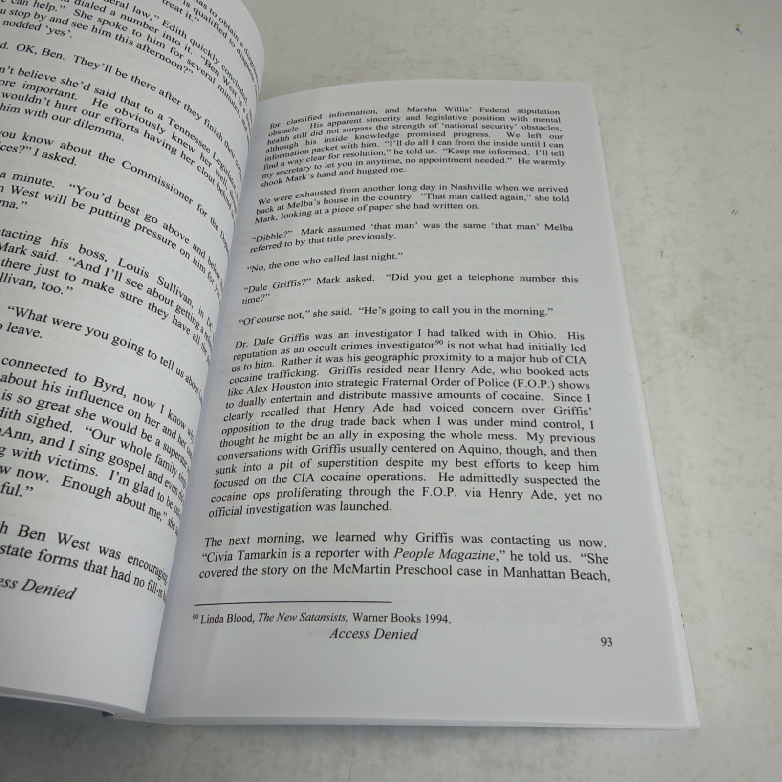 Access Denied: For Reasons of National Security Signed 2004 Paperback