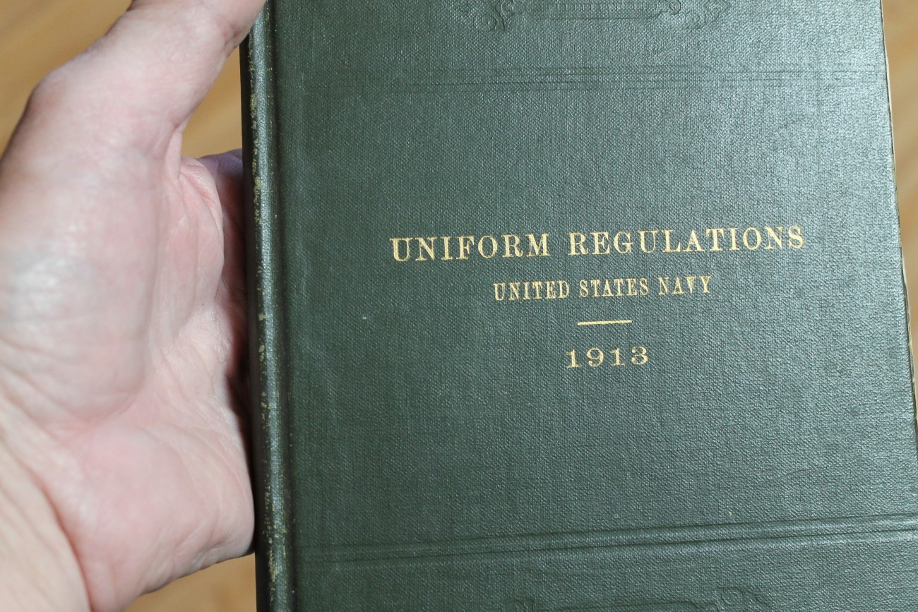 Uniform Regulations United States Navy 1913 Pre WW1 cap rank insignia USN