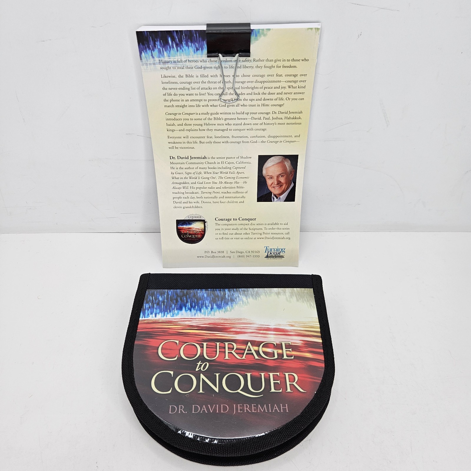 Courage To Conquer Dr. David Jeremiah CDs/STUDY GUIDE USED & NEW!!