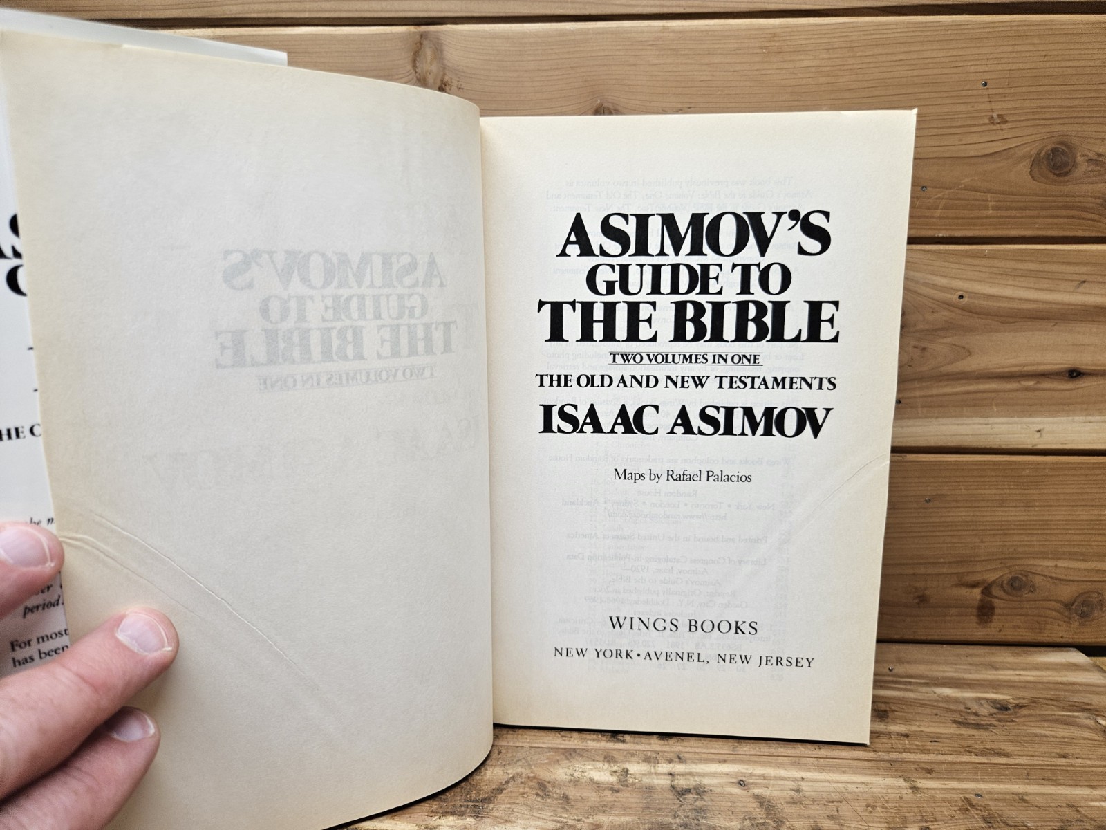 Asimov’s Guide to the Bible: Two Volumes in One Old and New Testaments DJ 1981