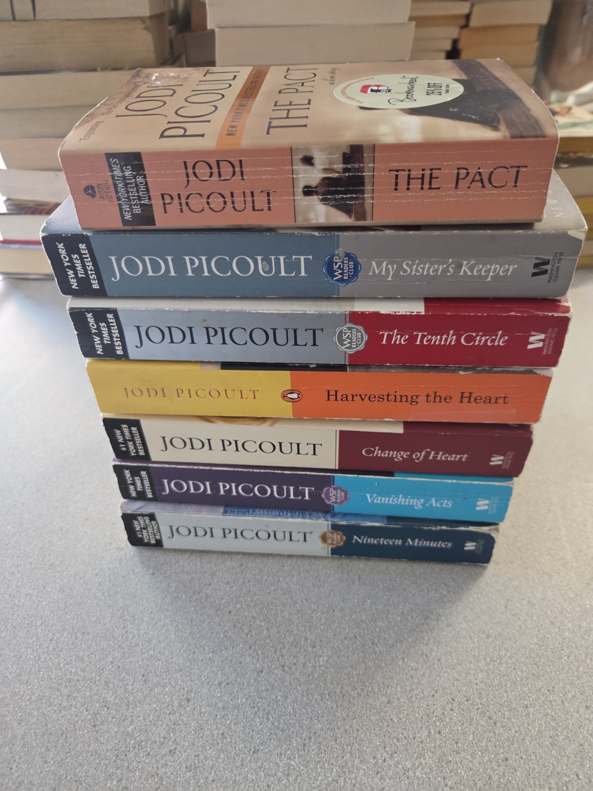 Jodi Picoult Lot Of 7 Books Paperback. Women’s Fiction. Relationships Family