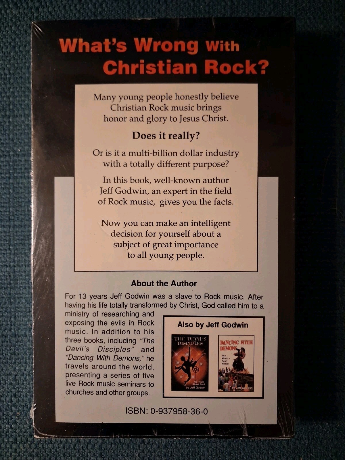 WHAT’S WRONG WITH CHRISTIAN ROCK? By Jeff GODWIN UNREAD COPY Factory Sealed NEW