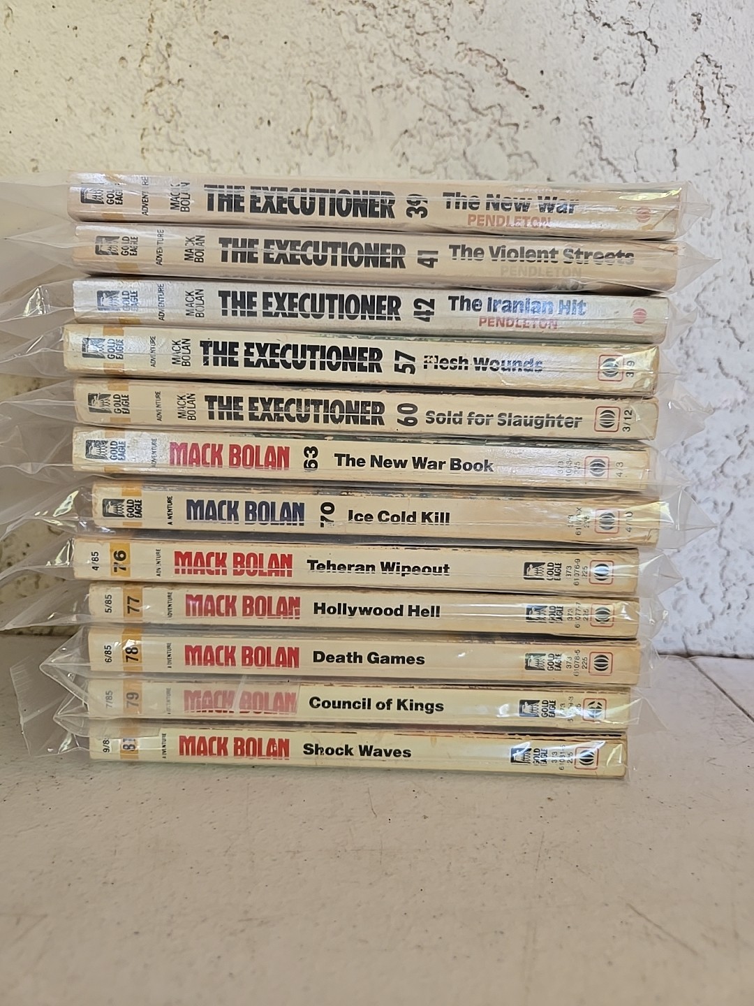 Don Pendletons Mack Bolan Paperback Lot Of 12