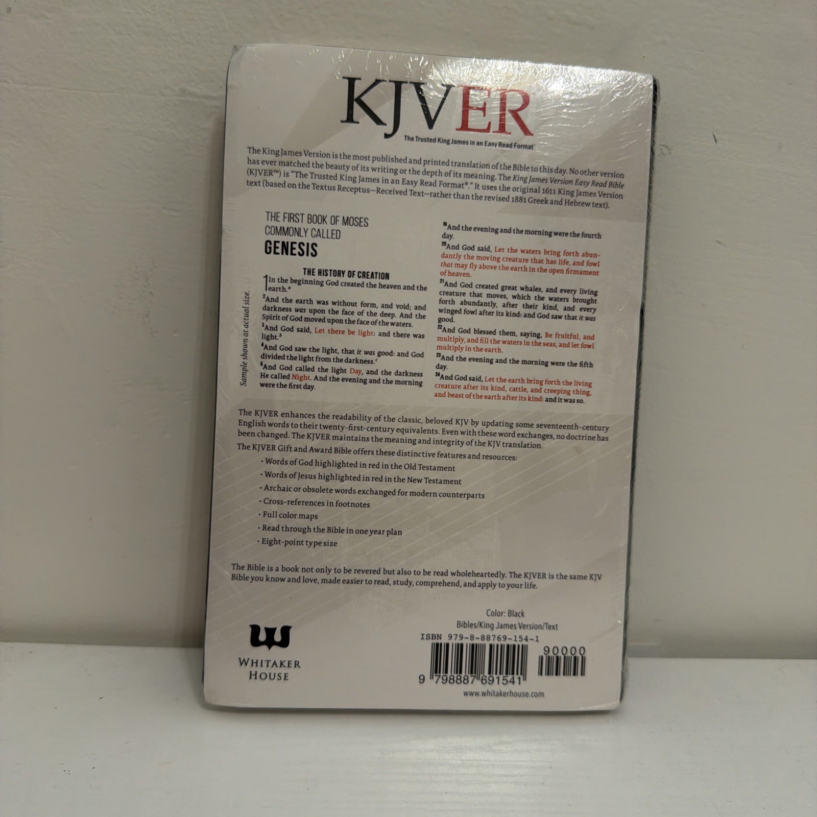 Whitaker House KJVER Gift and Award Holy Bible Leather Bound