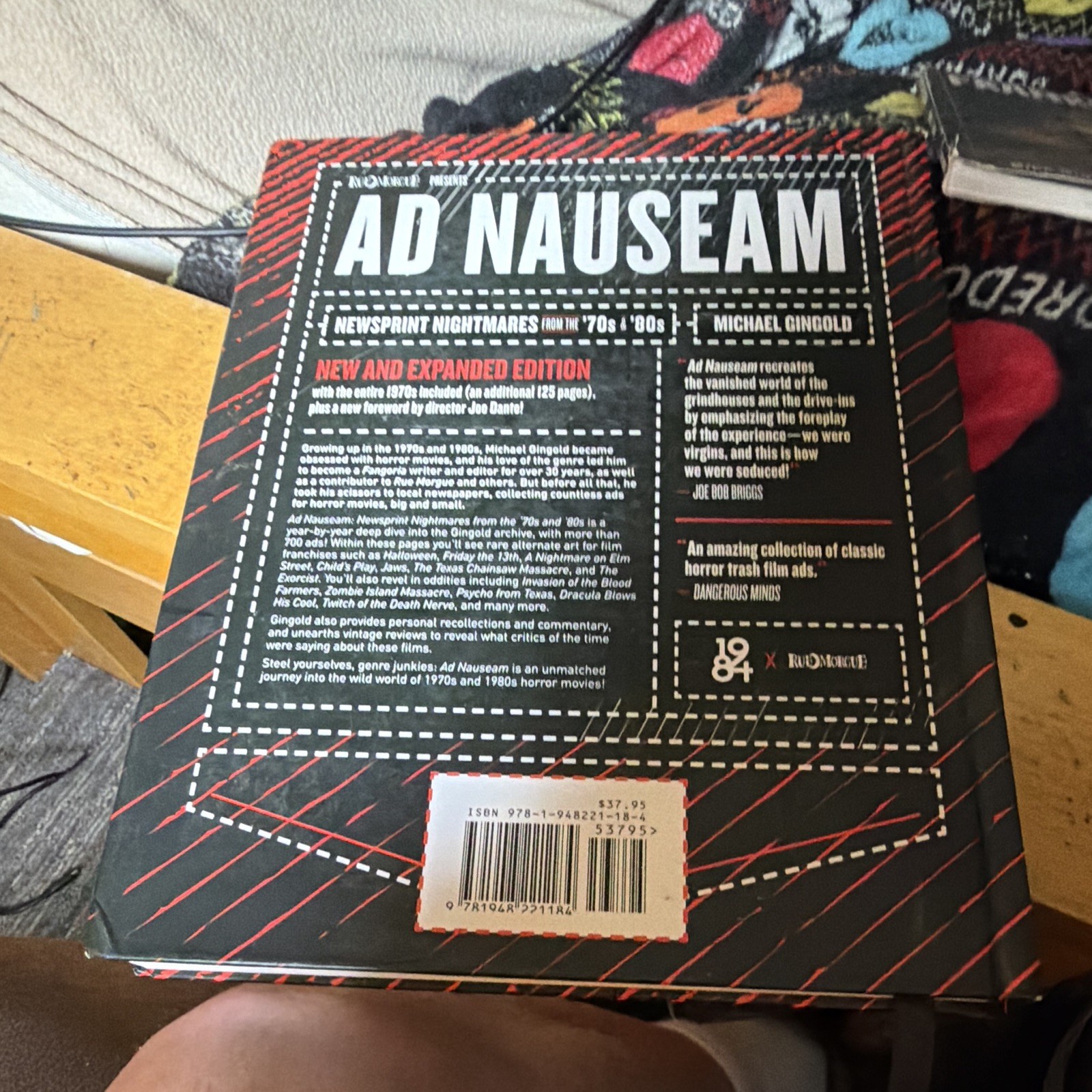 Michael Gingold Ad Nauseam Newsprint Nightmares ’70s & ’80s HC Expanded 2021