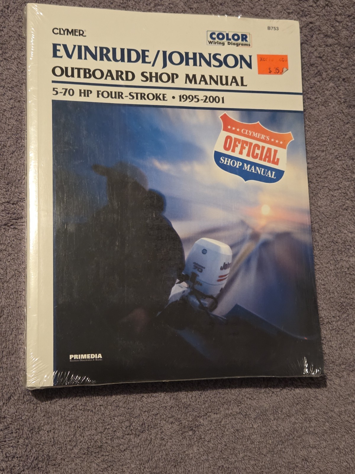 Clymer, Evinrude/Johnson Outboard Shop Manual, 1995-2001, 5-70HP 4-Stroke, NOS
