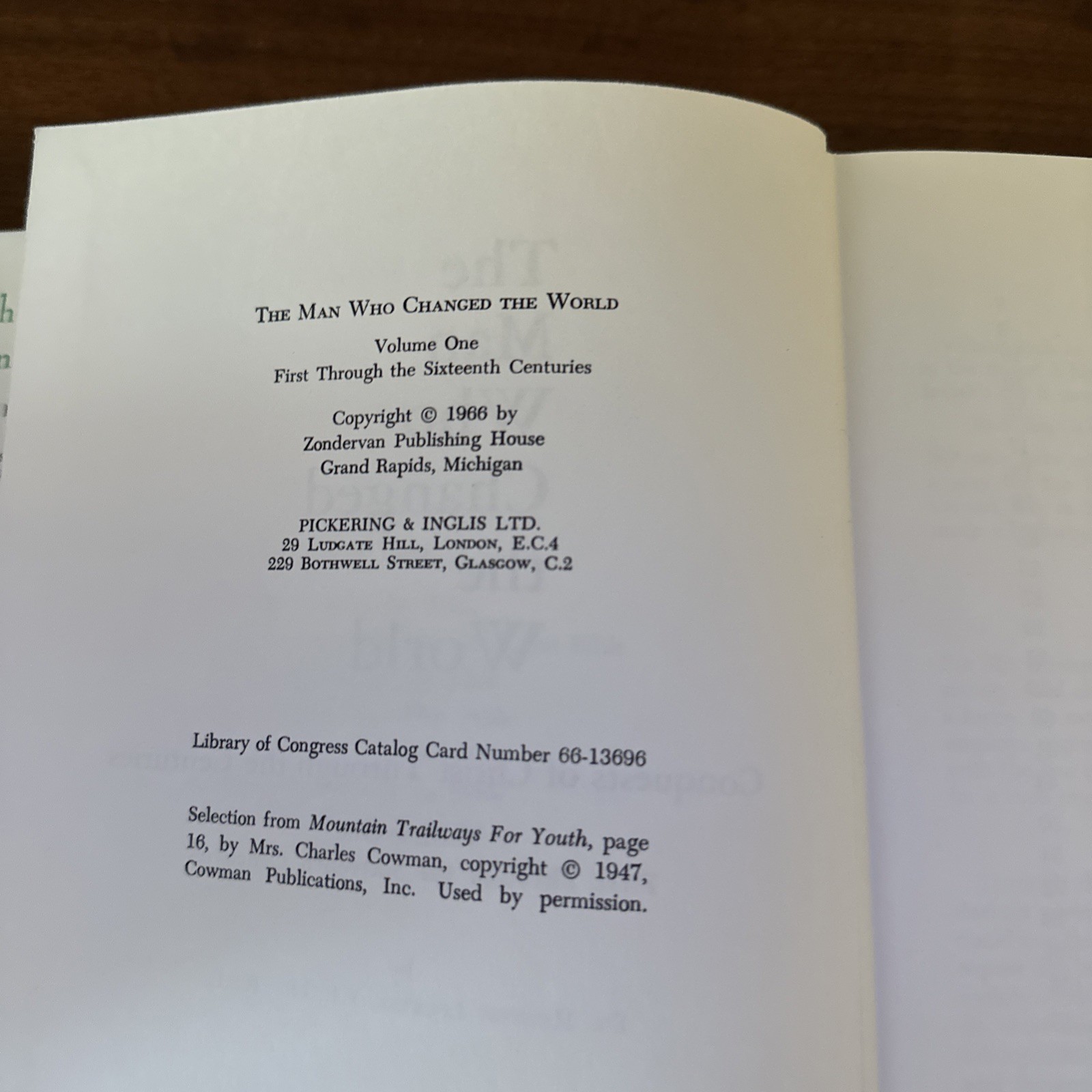 “The Man Who Changed the World” 2 Volume Set By Herbert Lockyer 1966