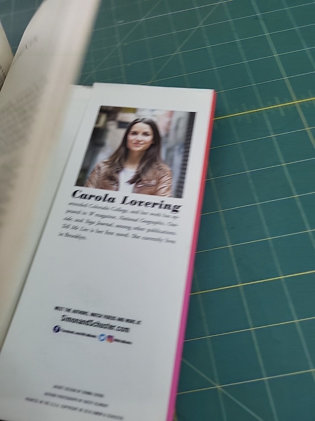Tell Me Lies: A Novel by Carola Lovering 2018 Hardcover First Atria Edition DJ