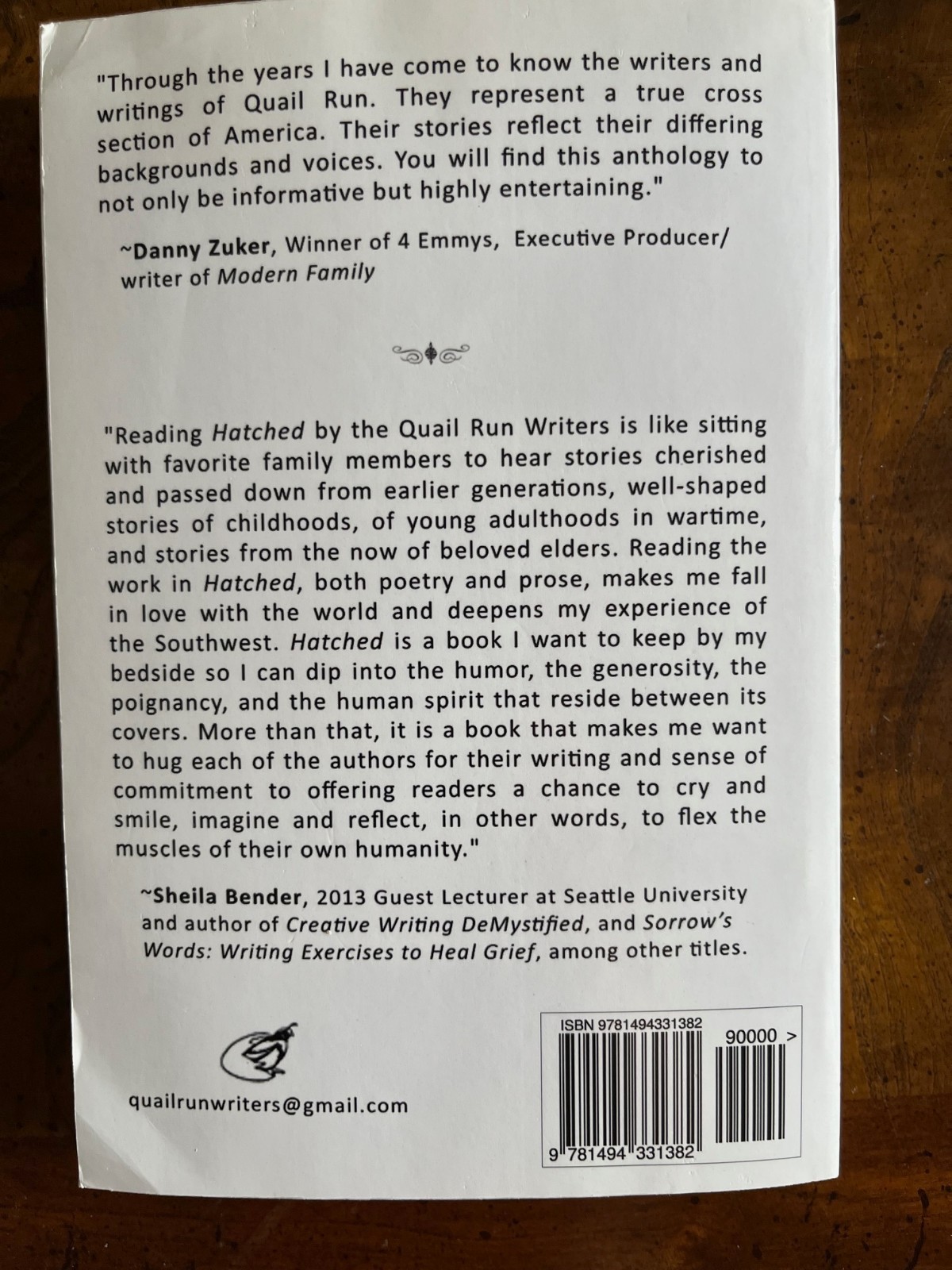 Hatched An Eclectic Collection from the Quail Run Writers Paperback 2013 VG