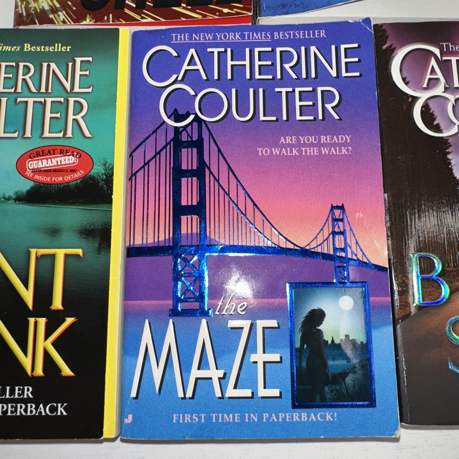 LOT OF 9 CATHERINE COULTER SUSPENSE NOVELS 8 in the FBI Thriller Series+1 Other