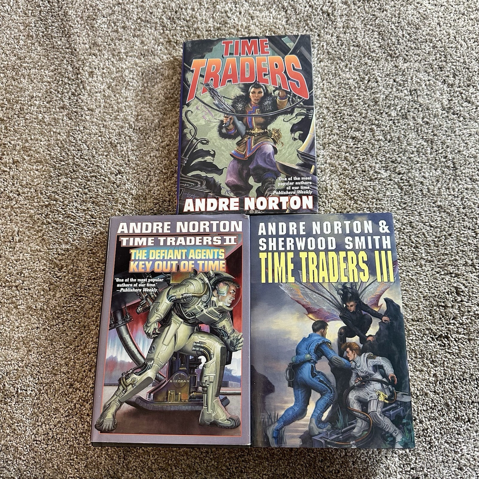 TIME TRADERS 1-3 LOT SET OF 3 Andre Norton BAEN Omnibus HCDJ Sci-fi Books