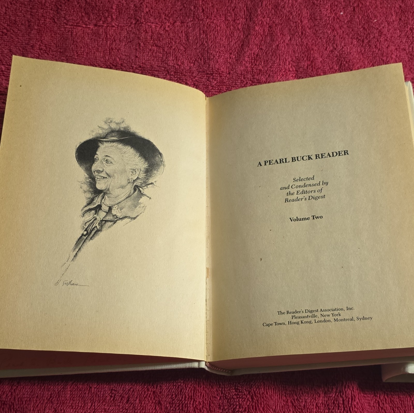 Reader’s Digest A Pearl Buck Reader Vol 1 & 2 Hardcover Illustrated Selznick