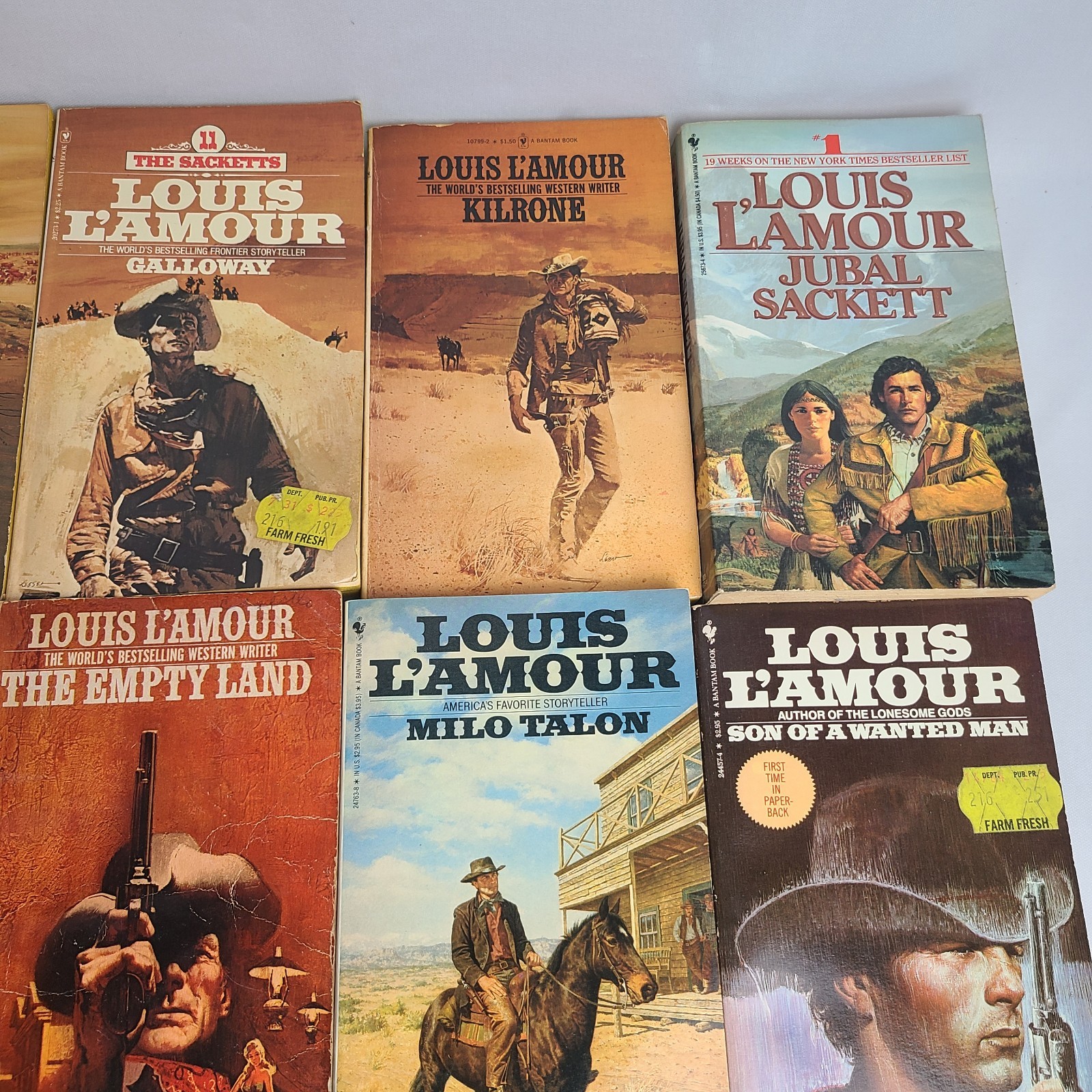 18 Piece Lot Of Louis L’amour Western Trade Paperback Books Titles As Shown