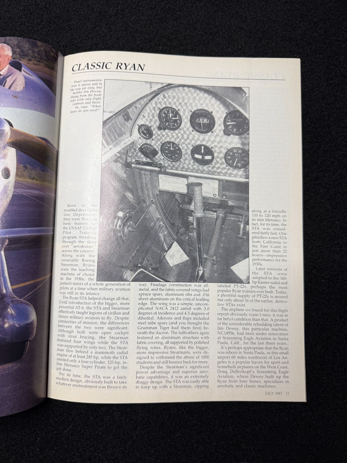 Plane & Pilot Magazine July 1987 Aviation Aircraft Flight Training Vintage