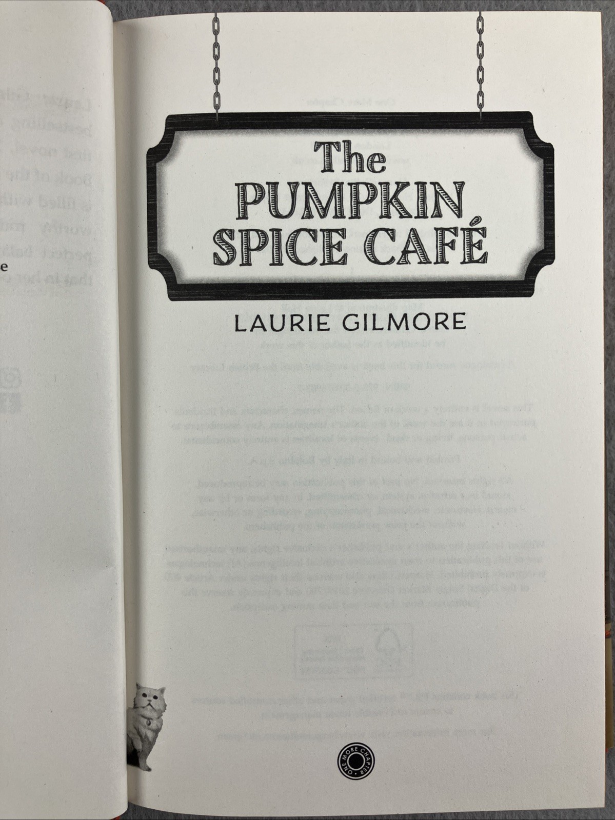 The Pumpkin Spice Café (Deluxe Edition) by Laurie Gilmore Sprayed Pages