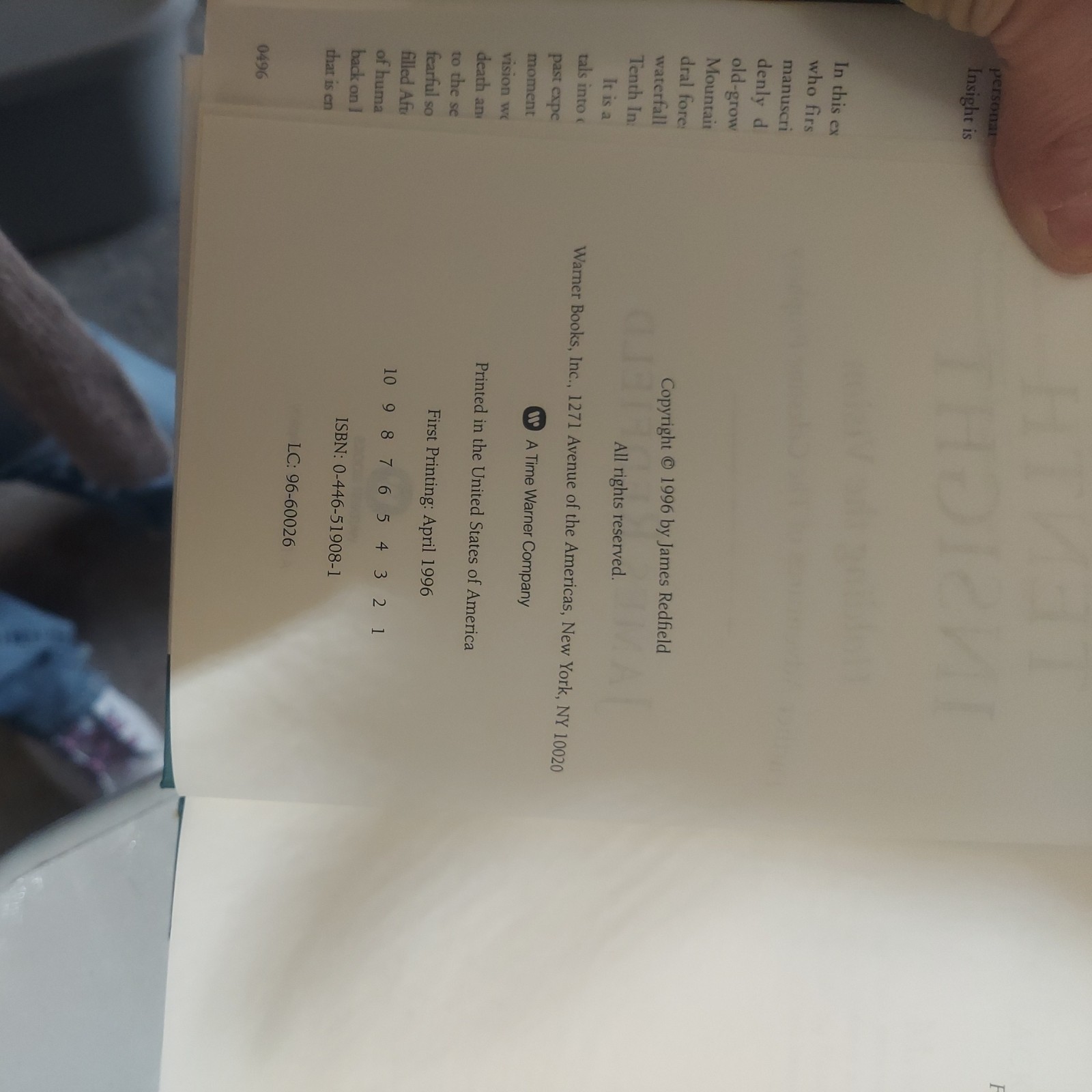 The Tenth Insight: Hardcover Book by James Redfield Good