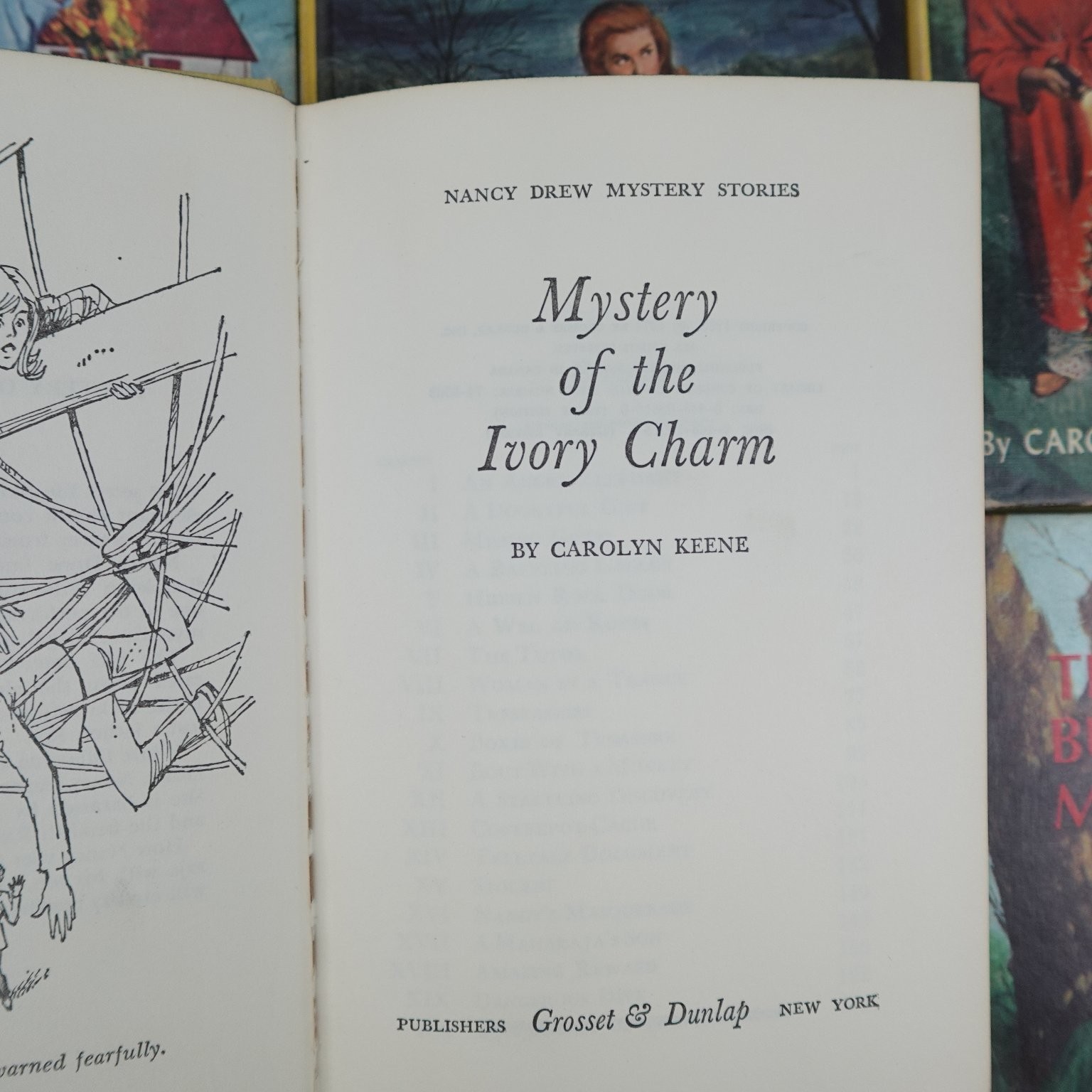 Nancy Drew Mystery Stories Lot 8 Books Carolyn Keene Vintage Grosset & Dunlap
